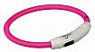 Trixie 12708 Нашийник світловідбиваючий з USB L-XL 65 см
