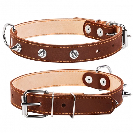 COLLAR - Нашийник для собак подвійний з шипами купити KITIPES.COM.UA