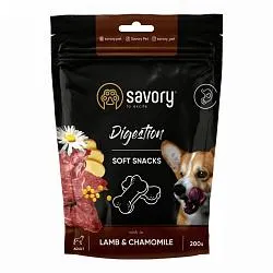 Savory Digestion М'які ласощі для собак з ягням та ромашкою