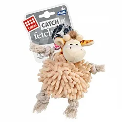 GiGwi Catch & Fetch Іграшка для собак жираф з тенісним м'ячем