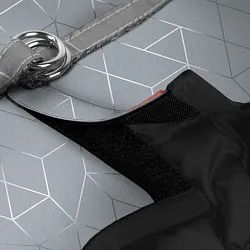 Шлея для собак м'яка WAUDOG Clothes з QR паспортом, світловідбиваюча