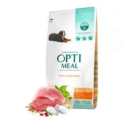 Optimeal Puppy Large Breed Сухий корм для цуценят великих порід з індичкою