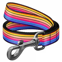 Повідець для собак нейлоновий WAUDOG Nylon, малюнок "Лінія 1"