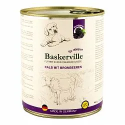 Консерви Baskerville для цуценят з телятиною і ожиною