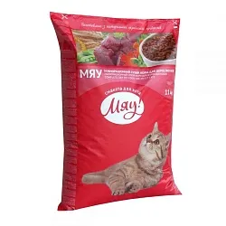 Мяу! Сухий корм для котів з телятиною