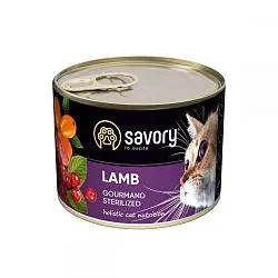 Savory Sterilized Lamb Консервы для стерилизованных кошек с ягненком