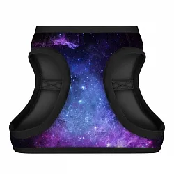 Шлея для собак м'яка WAUDOG Clothes "NASA21" з QR-паспортом