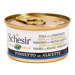 Schesir Cat Консервы для кошек с тунцем и снетками