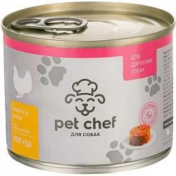 Pet Chef Консерви м'ясний паштет для дорослих собак із курки 