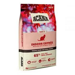 Acana Indoor Entrée Сухий корм з куркою, кроликом і оселедцем для котів