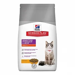Hills SP Feline Sensitive Stomach & Skin Сухий корм для котів з куркою