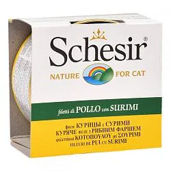 Schesir Cat Консервы для кошек с куриным филе и сурими