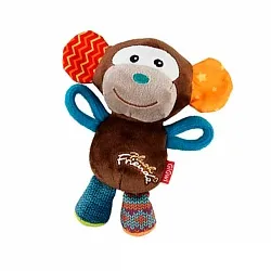 GiGwi Plush Іграшка для собак мавпочка з пищалкою