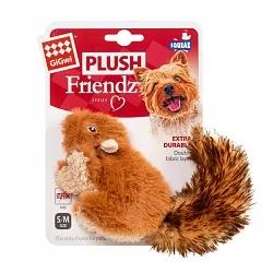 GiGwi Plush Іграшка для собак білка з пищалкою