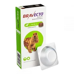 Bravecto Таблетки від бліх і кліщів для собак вагою від 10 до 20 кг
