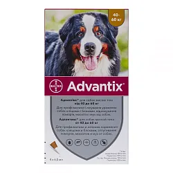 Advantix 40-60 Засіб від бліх та кліщі для собак вагою 40-60 кг