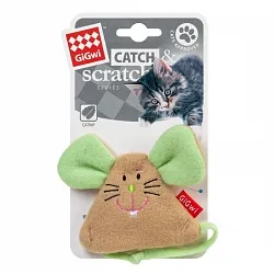 GiGwi Catch&Scratch Іграшка для котів мишка з котячою м’ятою