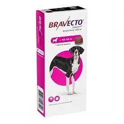 Bravecto Таблетки від бліх і кліщів для собак вагою від 40 до 56 кг
