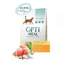 Optimeal Chicken Сухий корм для котів з куркою