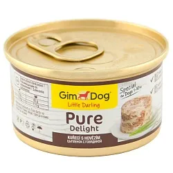 GimDog Консерви для собак з куркою і яловичиною