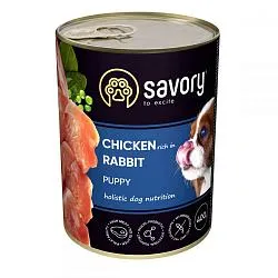 Savory Puppy Chicken & Rabbit Консервы для щенков с курицей и кроликом