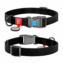 Водостійкий нашийник для собак WAUDOG Waterproof c QR паспортом, пластиковий фастекс