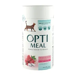 Optimeal High in Veal Сухий корм для котів з телятиною