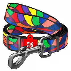 Повідець регульований нейлоновий для собак WAUDOG Nylon "Вітраж"