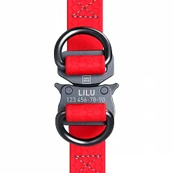 Шлея для собак водостійка WAUDOG Waterproof, c QR паспортом, металічна пряжка-фастекс