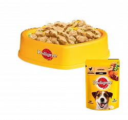 Pedigree Консерви для собак з куркою і овочами в соусі