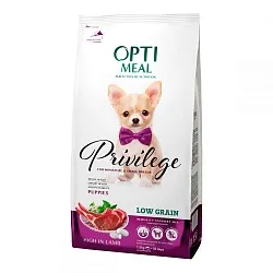Optimeal Privilege Puppies Корм для цуценят малих порід з ягням