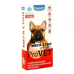 Мега Стоп ProVet Комплексний антипаразитарний препарат для собак від 4 до 10 кг