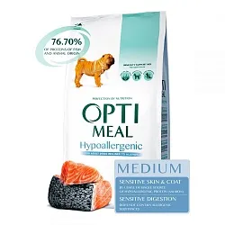 Optimeal Hypoallergenic Medium Гіпоалергенний корм для собак середніх порід з лососем 