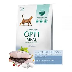 Optimeal Cat Adult Cod Fish Сухий корм для котів з тріскою