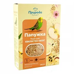 Природа Папужка Йод+Ехінацея Корм для хвилястих папуг