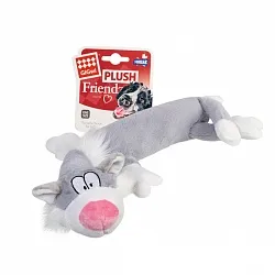 GiGwi Plush Іграшка для собак кіт з пищалкою