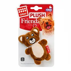 GiGwi Plush Іграшка для собак ведмедик з 2-ма пищалками