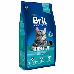 Brit Premium by Nature Sensitive Сухой гипоаллергенный корм для кошек с чувствительным пищеварением