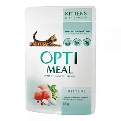 Optimeal Консерви для кошенят з куркою