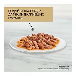 Gourmet Gold Кусочки в соусе с уткой и индейкой