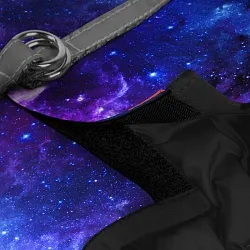 Шлея для собак м'яка WAUDOG Clothes "NASA21" з QR-паспортом