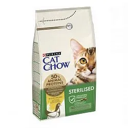 Cat Chow Sterilised Сухий корм для стерилізованих котів з куркою