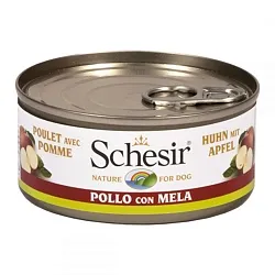 Schesir Dog Консерви для собак з куркою і яблуком