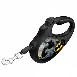 Повідець-рулетка для собак WAUDOG R-leash "Бетмен Чорний"