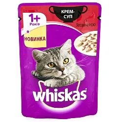 Whiskas Крем-Суп Консерви для котів з яловичиною в соусі
