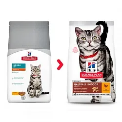 Hills SP Feline Hairball Indoor Сухий корм для котів які не покидають приміщення