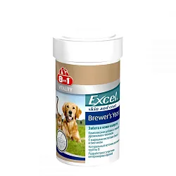 8in1 Vitality Excel Brewers Yeast Пивні дріжджі з часником для собак і котів