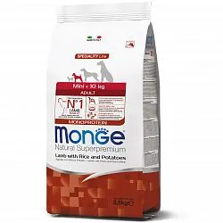 MONGE Mini Adult Сухий корм для собак малих порід до 10 кг з ягням