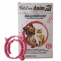 AnimAll Нашийник від бліх та кліщів для котів і собак, 35 см