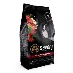 Savory Small Breed Fresh Turkey & Lamb Сухий корм для собак малих порід зі свіжою індичкою і ягням